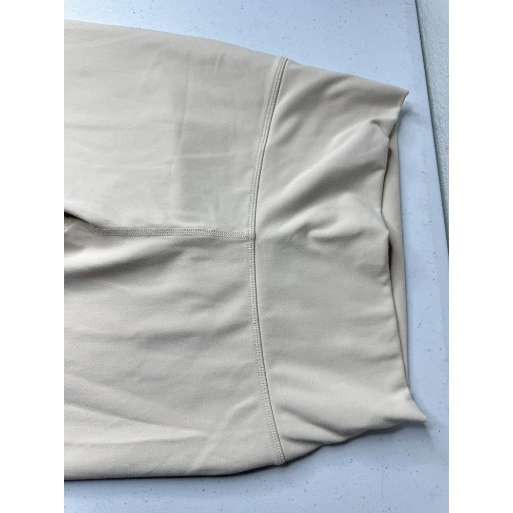 Fabletics PureLuxe High Waisted‎ Leggings Cream Beige Tan Yoga Pants Women Small
